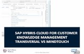 SAP C4C Knowledge Management – Transversal vs MindTouch