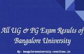 All UG and PG exam results of bangalore university