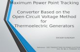 Maximum power point tracking converter