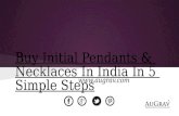 Buy initial pendants & necklaces in india in 5 simple steps