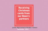 Receiving christmas cards from  our bean's  partners (1)