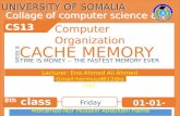Cache memory in Eng:Ahmed Ali Ahmed