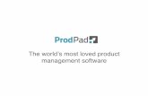 ProdPad Sales Deck - Software for Highly Effective Product Managers