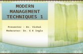 Modern management techniques part 1