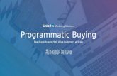 Live Webinar: Programmatic Buying Reach and Acquire High Value Customers at Scale