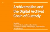 Archivematica and the digital archival chain of custody