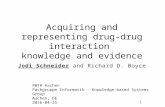 Acquiring and representing drug-drug interaction knowledge and evidence--Aachen 2016-04-25