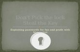 Don't Pick the lock