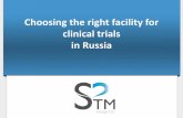 Choosing the right facility for clinical trials in Russia