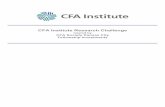 Fellowship Investments CFA Research Challenge