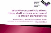 Jeannie Rea - NTEU - Workforce participation: How staff voices are heard