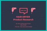 Hair dryer Product Research