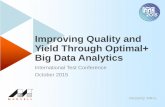 ITC 2015 - Marvell Present : "Improving Quality and Yield Through Optimal+ Big Data Analytics".