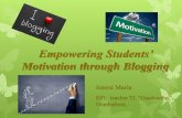 Empowering Student’s Motivation through Blogging