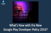 What's New in Google Play's Developer's Policy