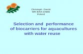 Application of Levapor Carriers for nitrification-denitrification in Recycled Aquaculture Systems