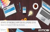 State of mobile mobile developers:ecosystem and marketing mix