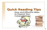 Quick reading-tips
