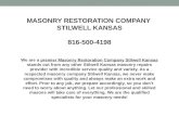Masonry Restoration Company Stilwell Kansas 816-500-4198