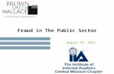 Public Sector Fraud - Central MO IIA