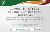 Gender in Africa RISING ESA project phase 2