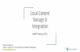 Local content storage & integration