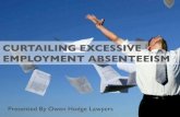 Curtailing excessive employment absenteeism