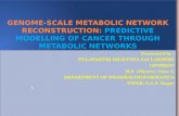 Predictive modelling of cancer through metabolic networks