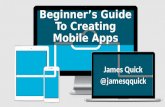 Beginners guide to creating mobile apps