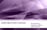 Individual intervention - Organizational Development