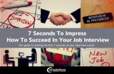 Job Interview Advice: How To Impress In The First 7 Seconds
