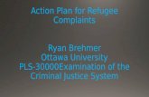 Action plan for refugee complaints