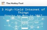 3 High-Yield Internet of Things Stocks to Buy in 2017
