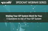 Making Your IEP System Work for You: 5 Questions to Ask About Your IEP System
