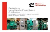 Evaluation of standby power system architectures