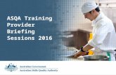 ASQA Training Provider Briefing Sessions 2016