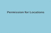 Permission for location