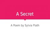 A Secret by Sylvia Plath