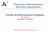 DS-16-156 Code Enforcement Update