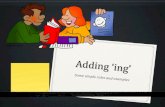 Rules for adding ing to base words