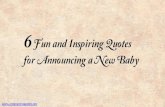 Six Fun & Inspiring Quotes For Announcing A New Baby