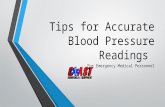 Tips for accurate blood pressure readings