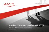 AMIS Oracle OpenWorld 2013 Review Part 4- SAAS Miscellaneous and Summary