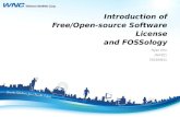 Introduction of foss license & fos sology 20130911_v2