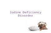 Iodine deficiency disorder and metabolic syndrome