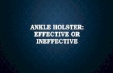 Ankle holster effective or ineffective