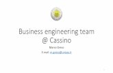 Business engineering team @ Cassino