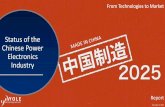 Status of the Chinese Power Electronics Industry 2015 Report by Yole Developpement