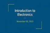 Introduction to electronics - Third session