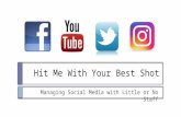 Hit Me With Your Best Shot: Managing Social Media With Little or No Staff